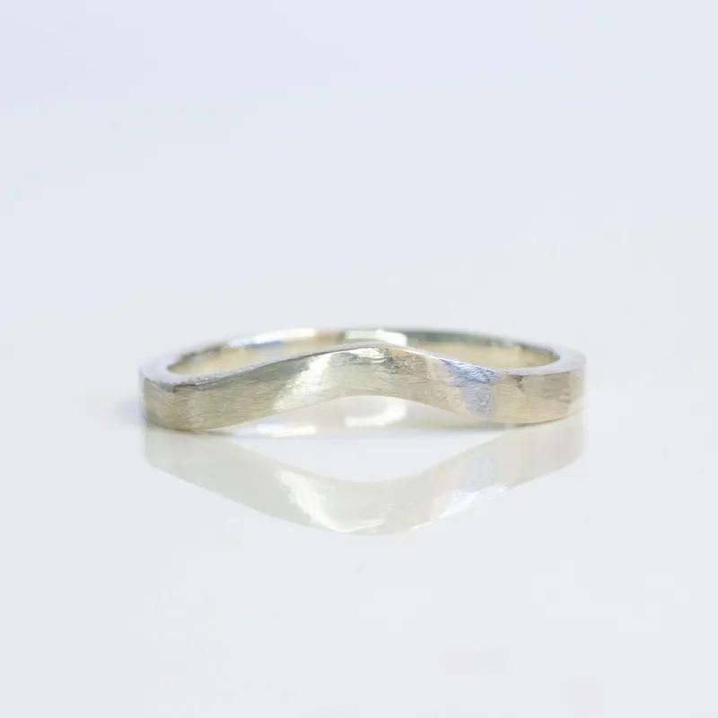 Square Fitted Band - White Gold sold by Sophie Divett Jewelry