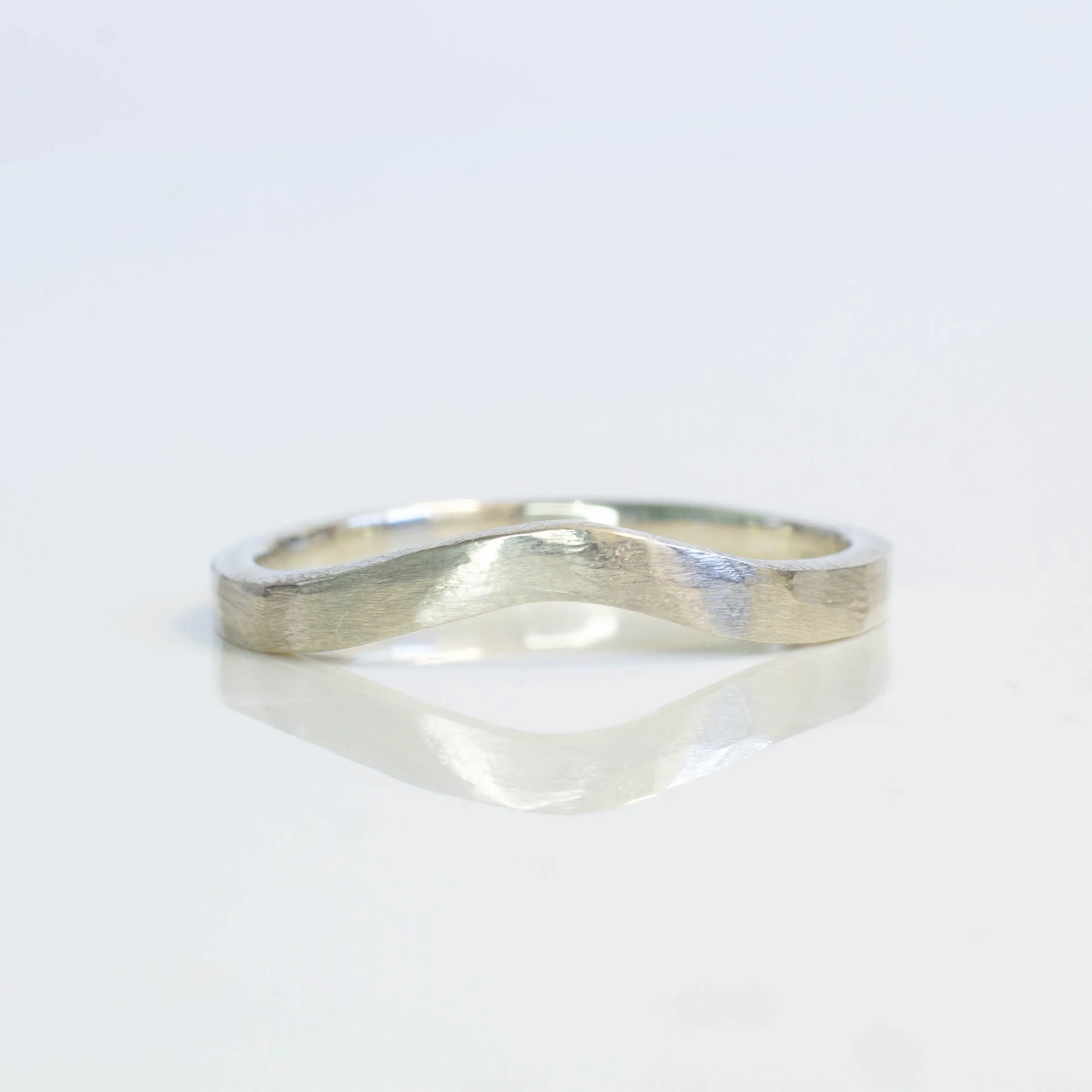 Square Fitted Band - White Gold sold by Sophie Divett Jewelry