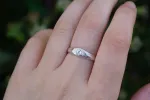 Hestia Ring - Sterling Silver with Topaz sold by Sophie Divett Jewelry
