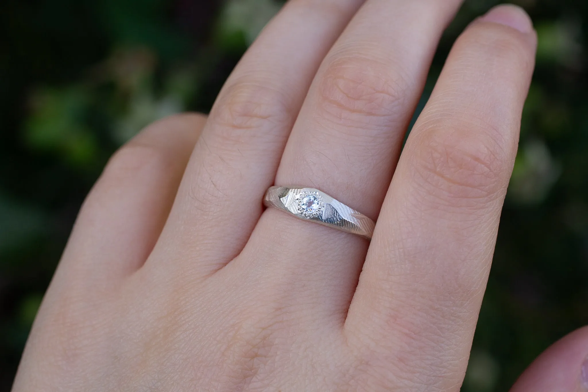 Hestia Ring - Sterling Silver with Topaz sold by Sophie Divett Jewelry product image thumbnail 3