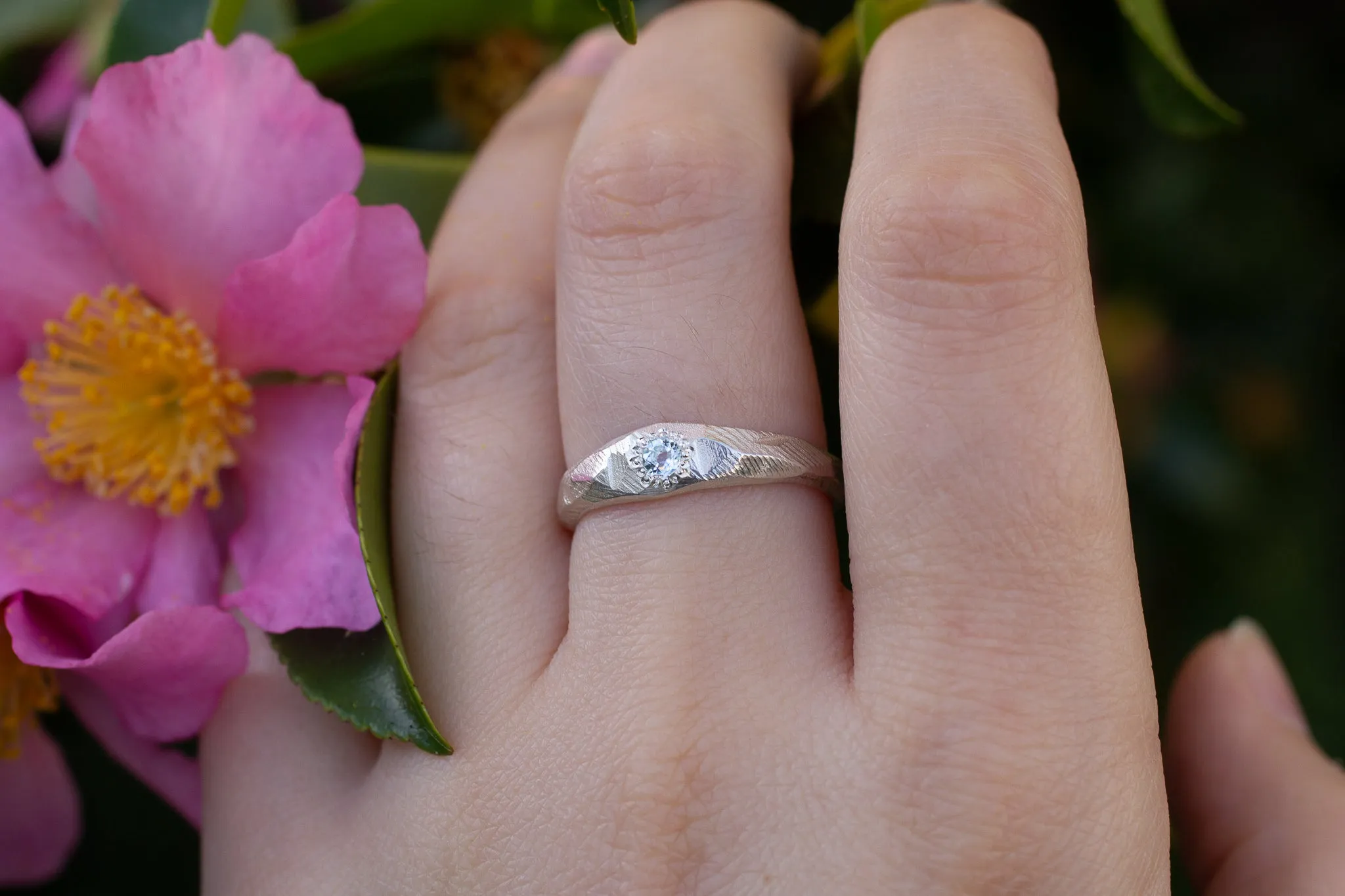 Hestia Ring - Sterling Silver with Topaz sold by Sophie Divett Jewelry product image thumbnail 2