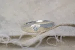Hestia Ring - Sterling Silver with Topaz sold by Sophie Divett Jewelry