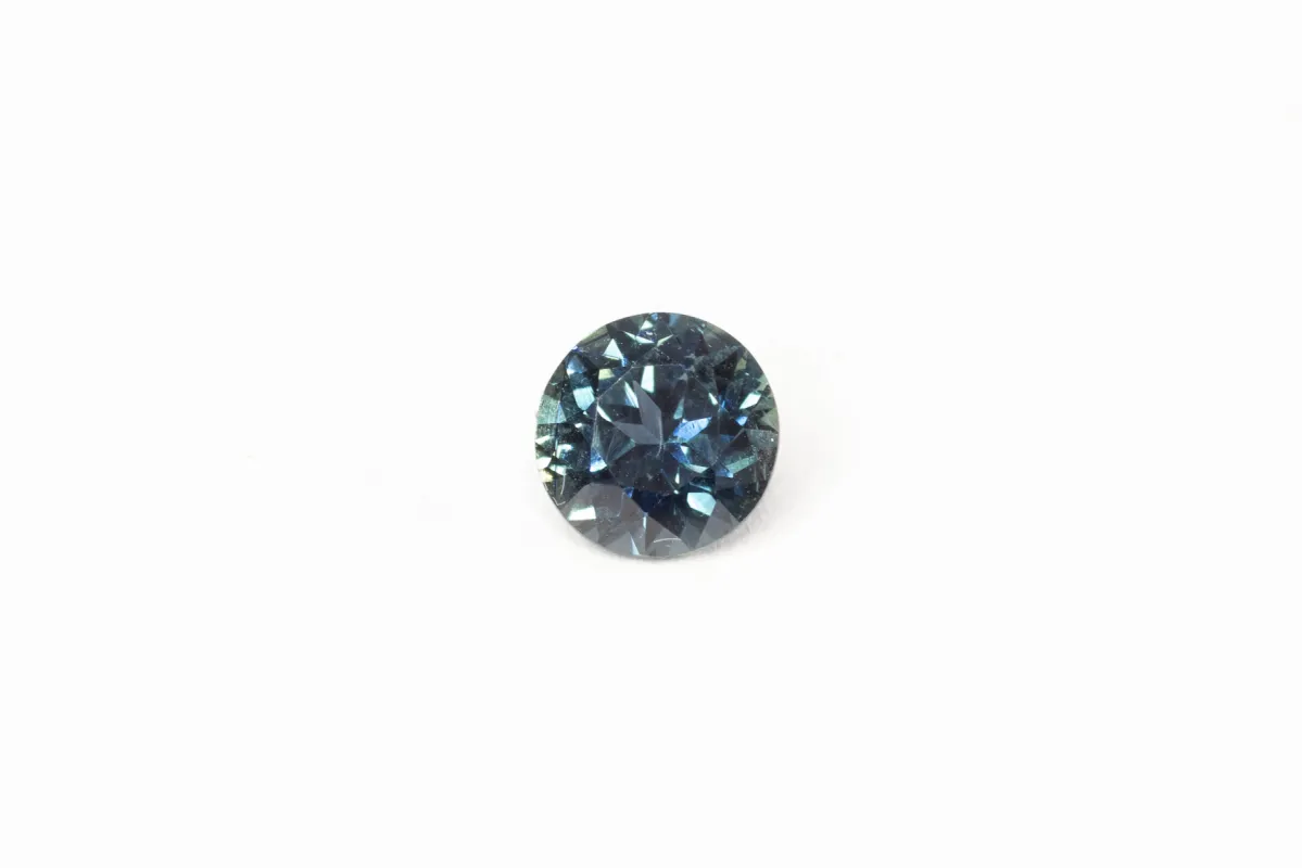 6mm Sapphire: 1.05ct Round - Teal sold by Sophie Divett Jewelry