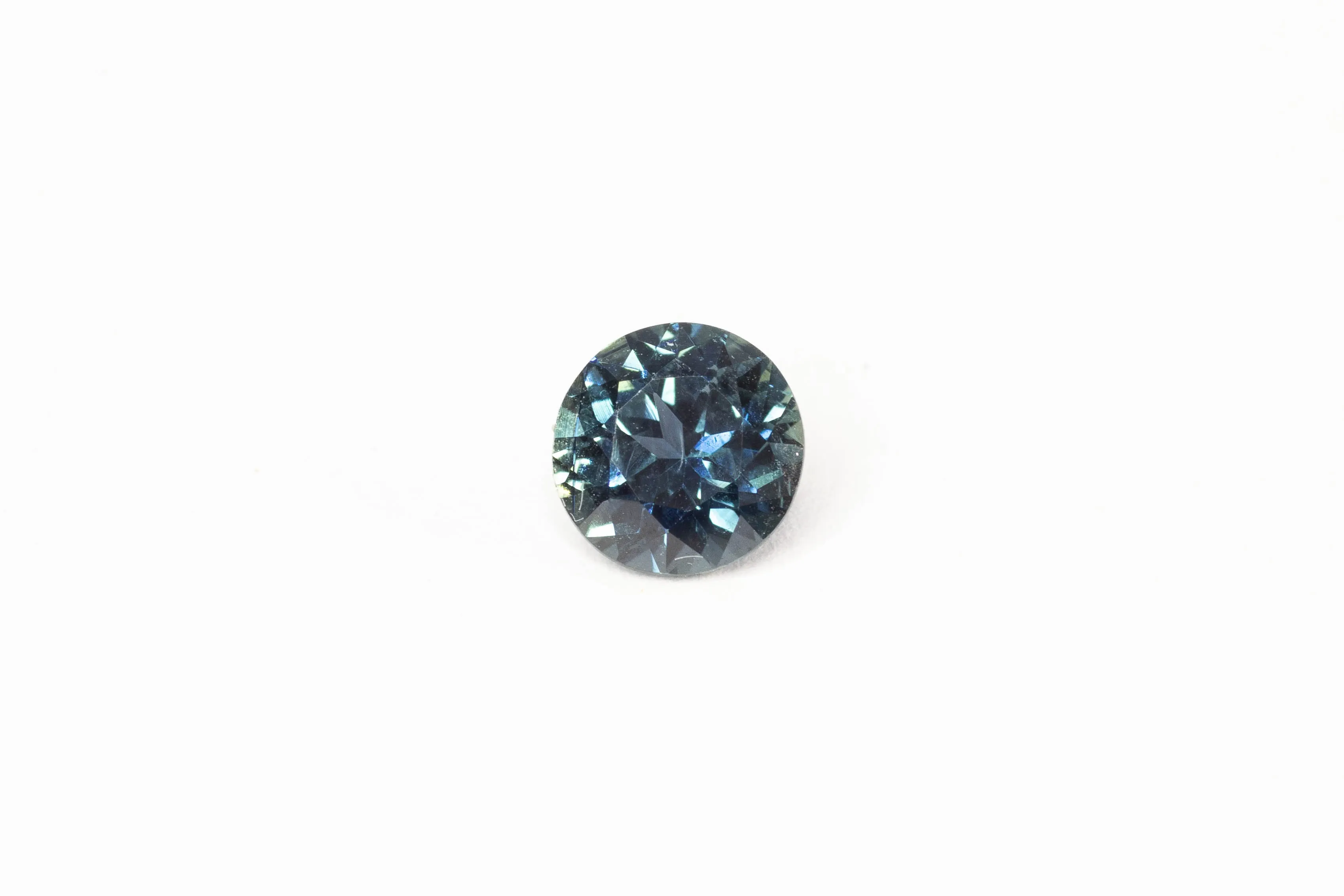 6mm Sapphire: 1.05ct Round - Teal sold by Sophie Divett Jewelry