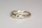 Hestia Ring - White Gold with Ceylon Sapphire sold by Sophie Divett Jewelry