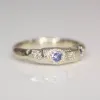 Hestia Ring - White Gold with Ceylon Sapphire sold by Sophie Divett Jewelry