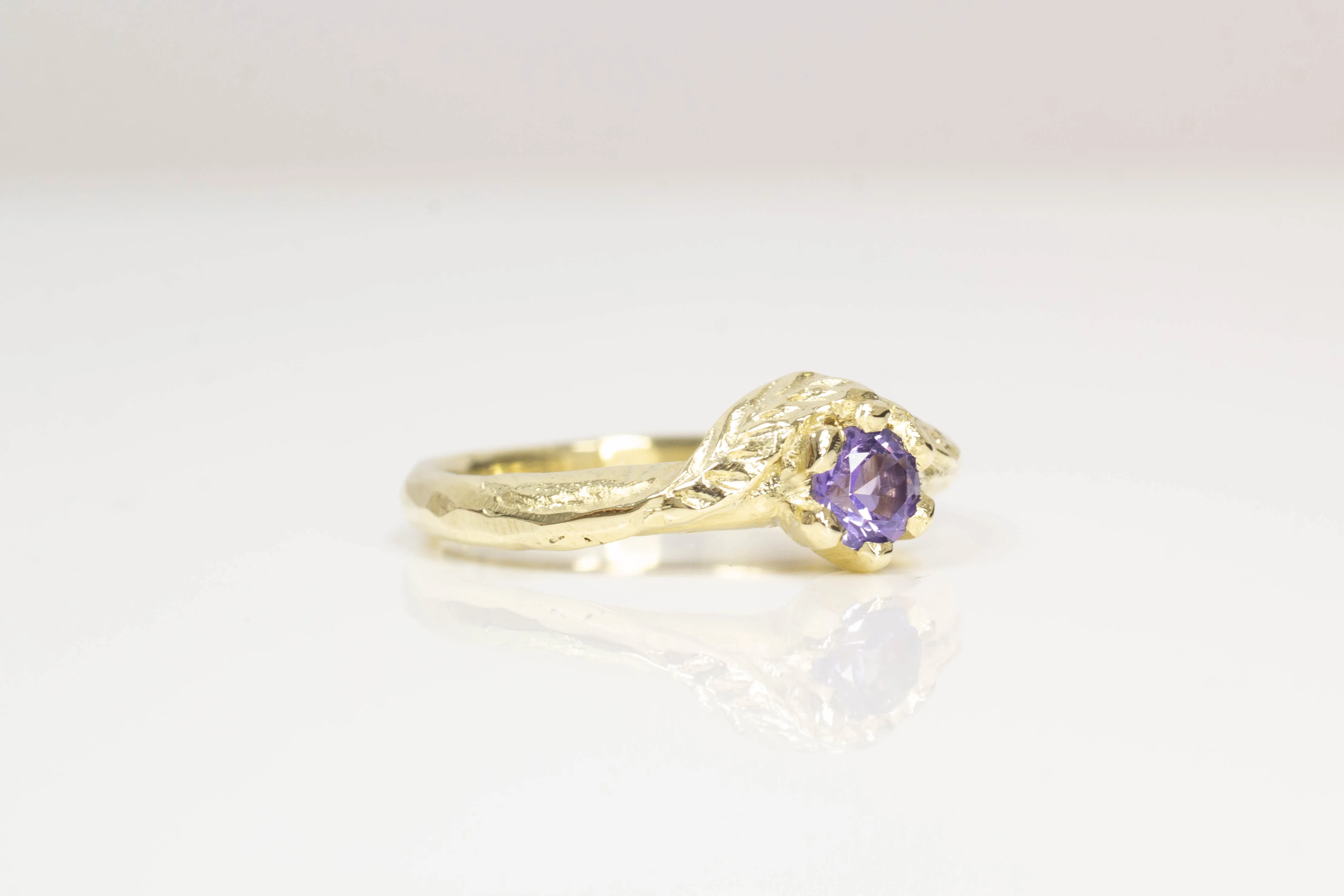 Cybele Ring - 14ct Yellow Gold with Lilac Sapphire sold by Sophie Divett Jewelry product image thumbnail 5