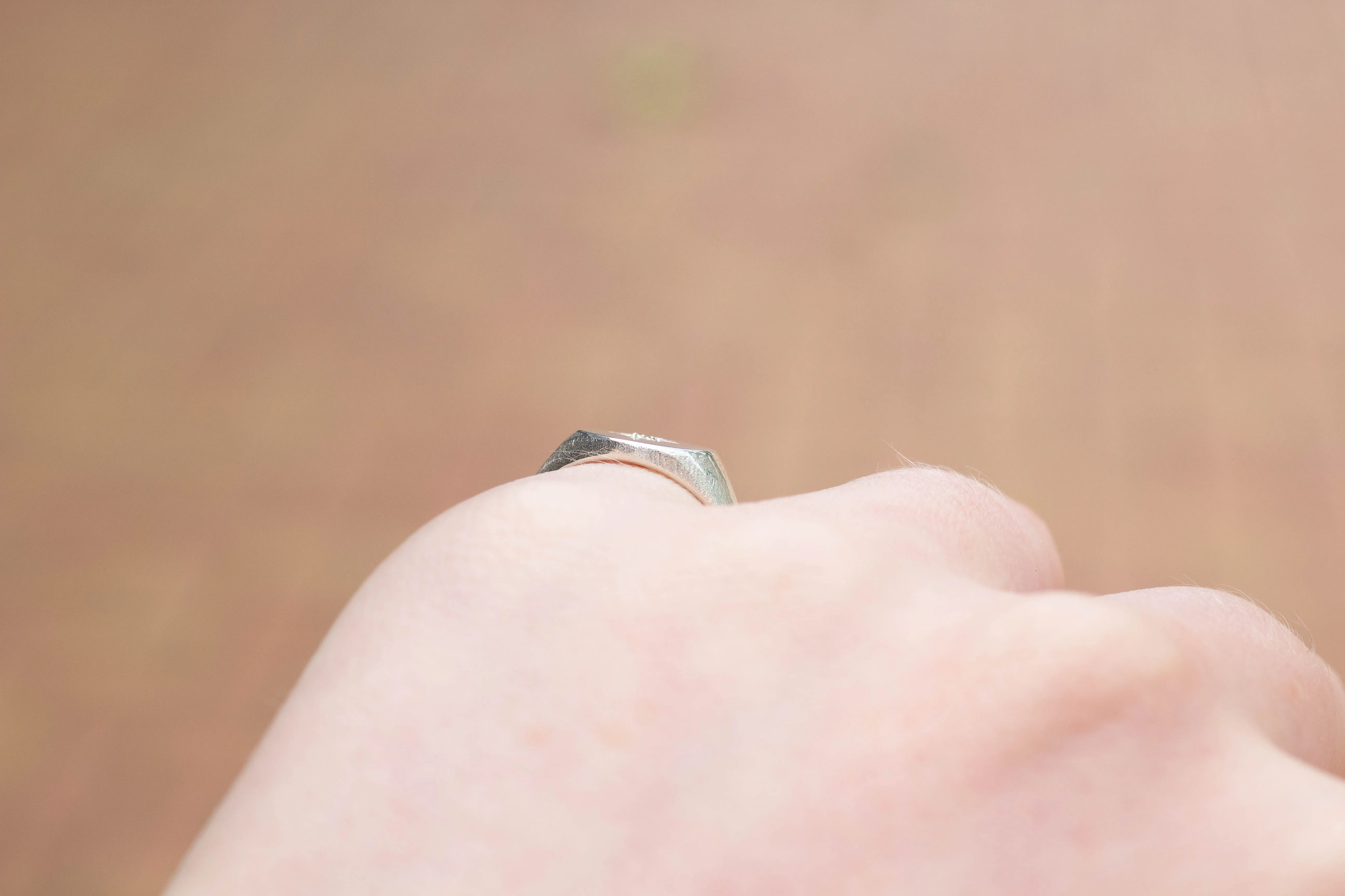 Signet Ring - Sterling Silver with Garnet sold by Sophie Divett Jewelry product image thumbnail 4