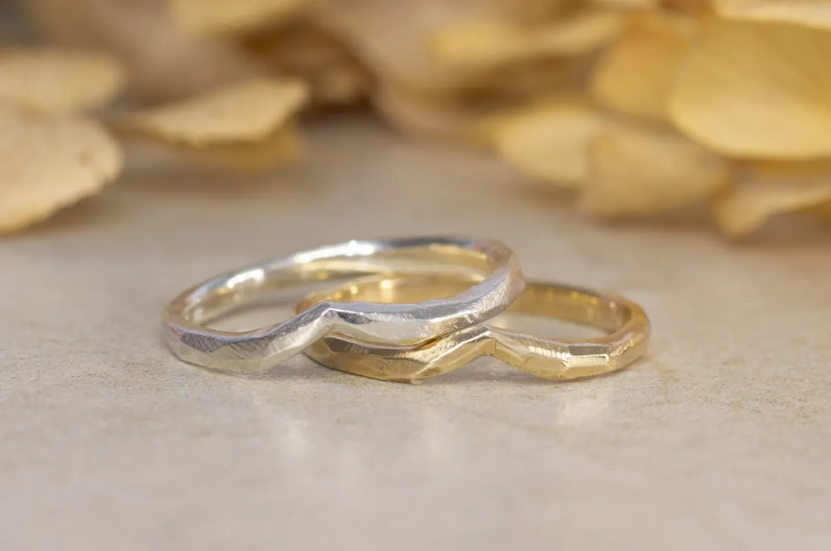 Fitted Peak Band sold by Sophie Divett Jewelry