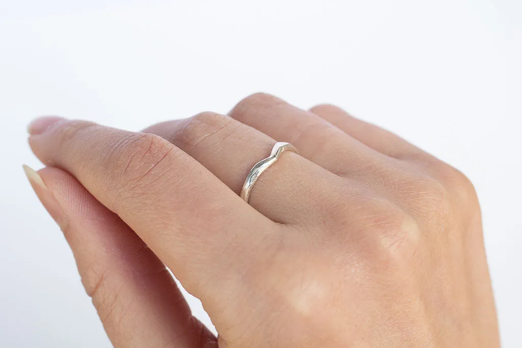 Fitted Peak Band sold by Sophie Divett Jewelry product image thumbnail 3