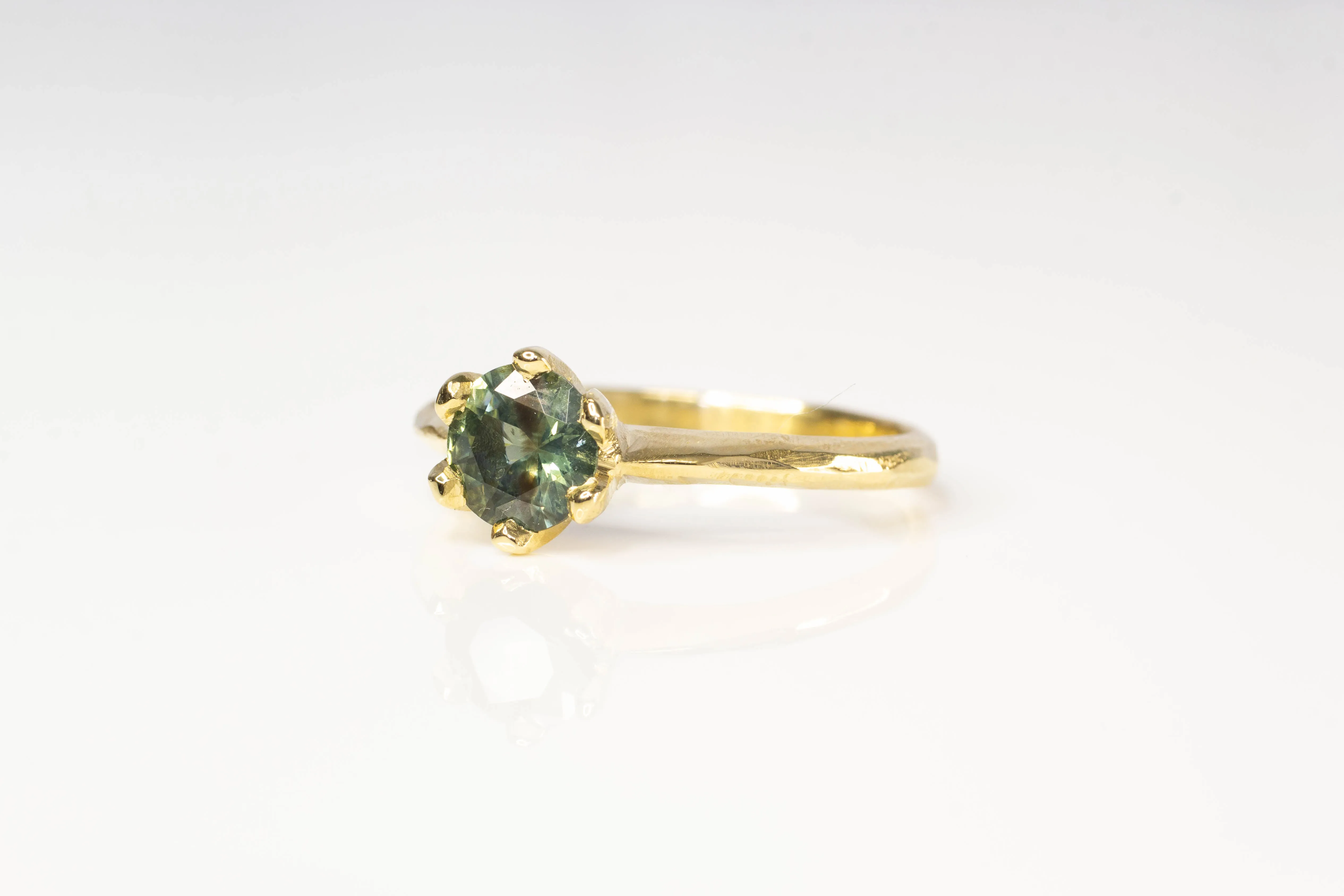 Vesta Ring - 18ct Yellow Gold with Green Sapphire sold by Sophie Divett Jewelry product image thumbnail 5