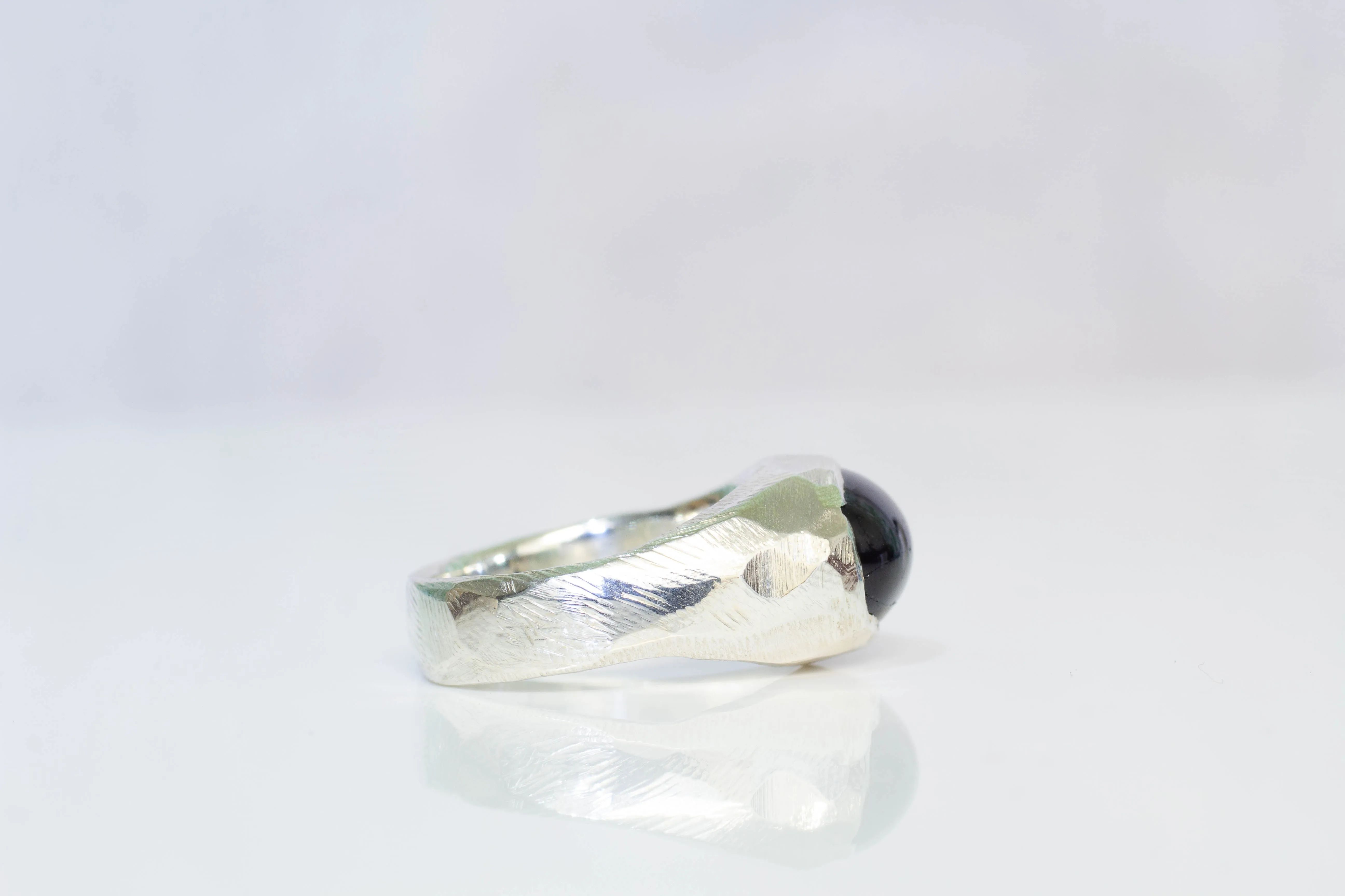 Signet Ring with Black Star Diopside - Sterling Silver sold by Sophie Divett Jewelry product image thumbnail 5