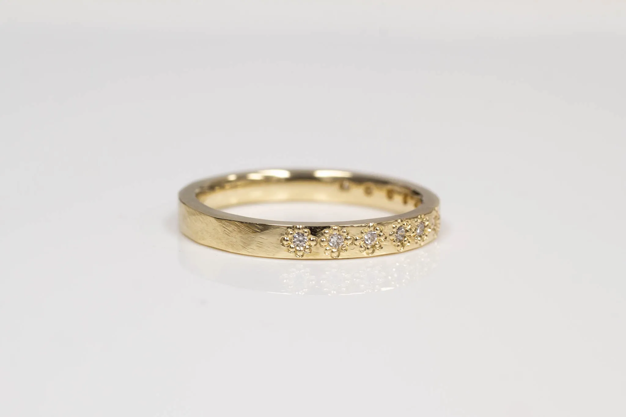 Eternity Band - Narrow - Yellow Gold with Diamonds sold by Sophie Divett Jewelry product image thumbnail 2