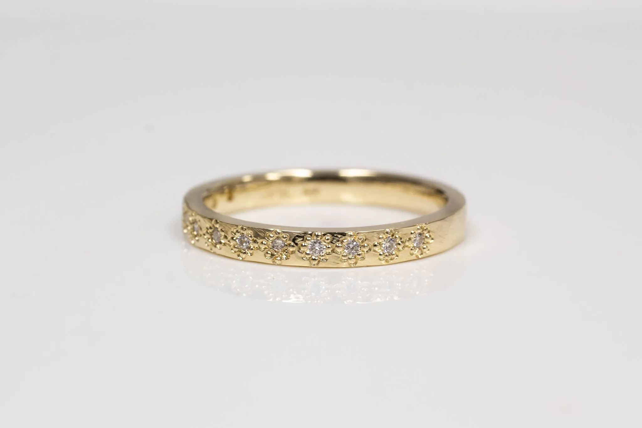 Eternity Band - Narrow - Yellow Gold with Diamonds sold by Sophie Divett Jewelry product image thumbnail 4