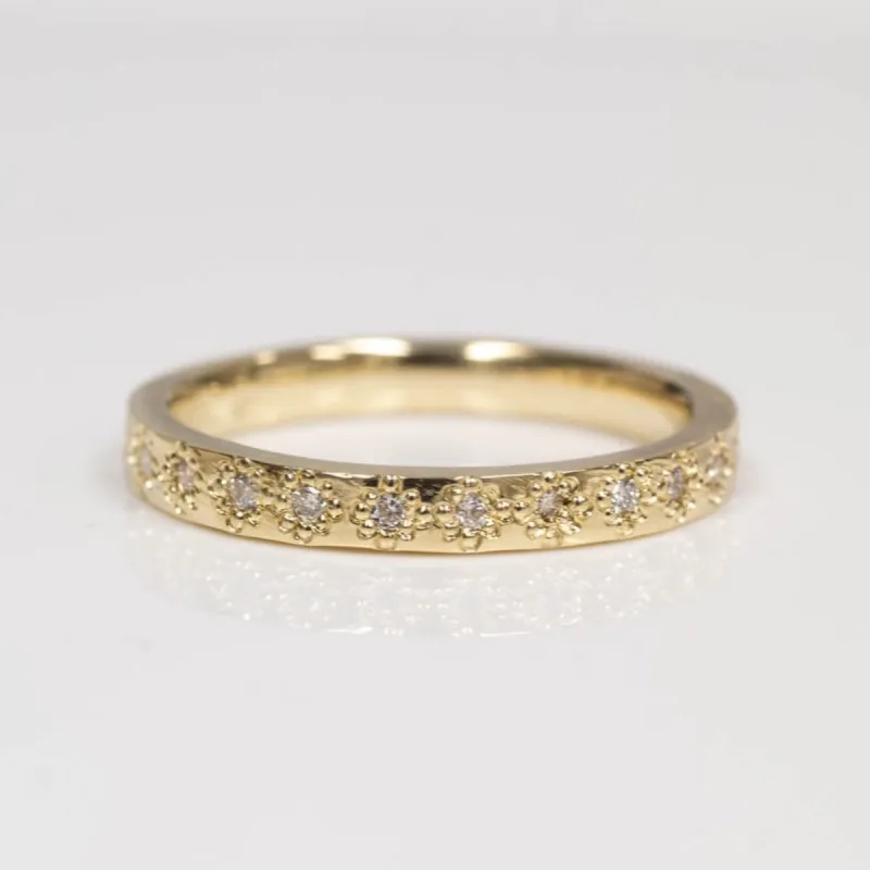 Eternity Band - Narrow - Yellow Gold with Diamonds sold by Sophie Divett Jewelry