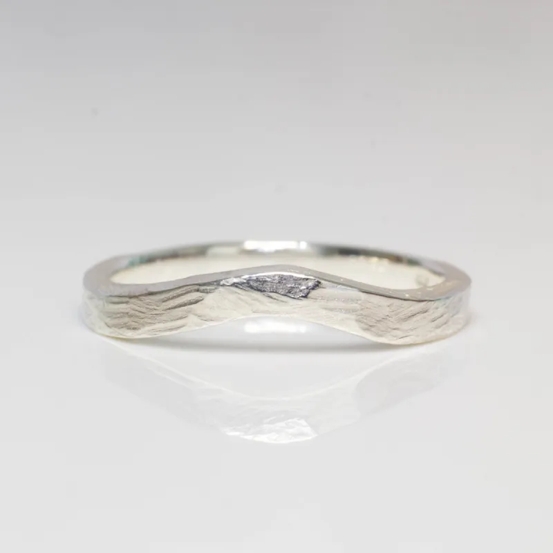 Square Fitted Band - Sterling Silver sold by Sophie Divett Jewelry