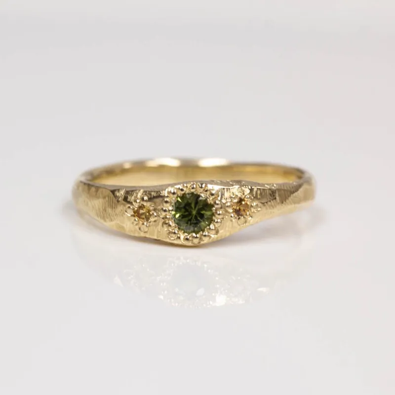 Hestia Ring - Yellow Gold with Sapphires sold by Sophie Divett Jewelry