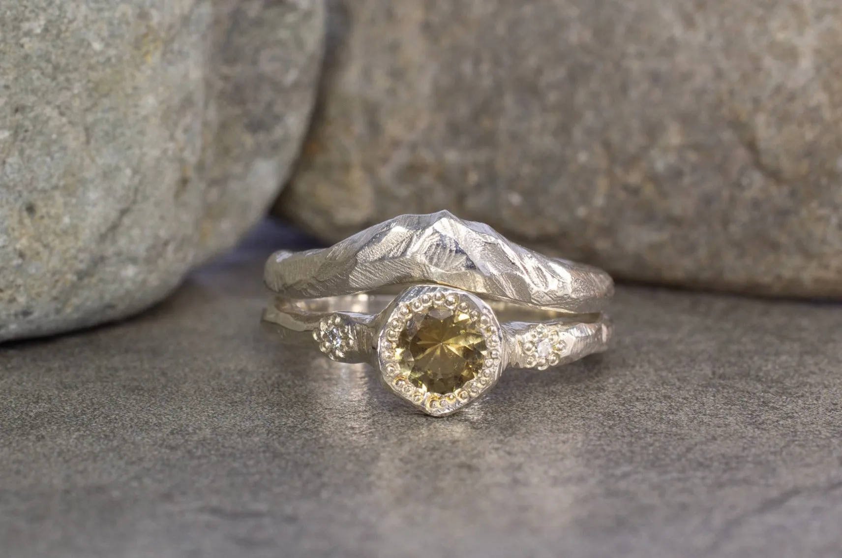 Mountain Fitted Band sold by Sophie Divett Jewelry product image thumbnail 2