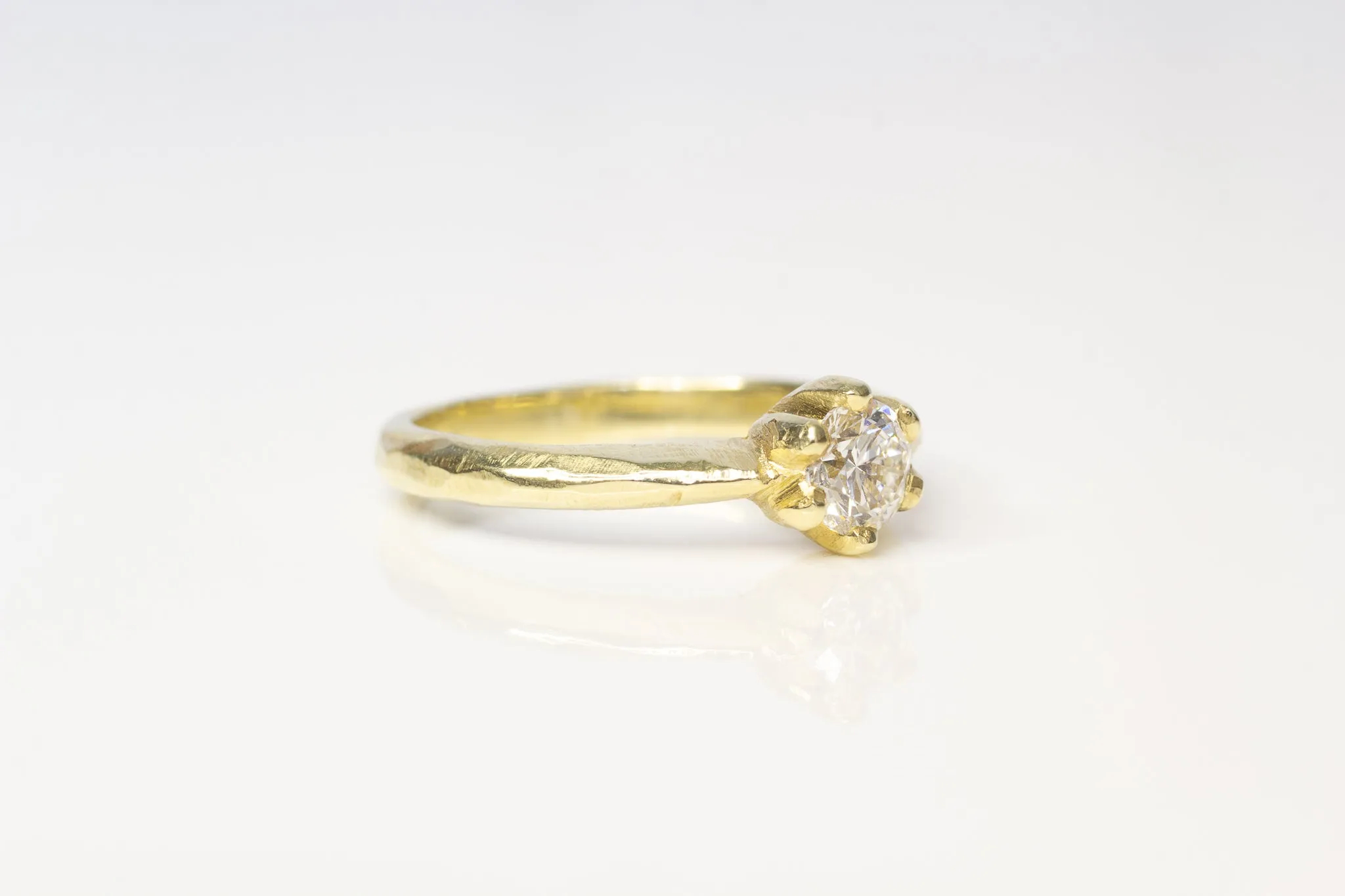 Vesta Ring - 14ct Yellow Gold with 0.5ct White Recycled Diamond sold by Sophie Divett Jewelry product image thumbnail 4