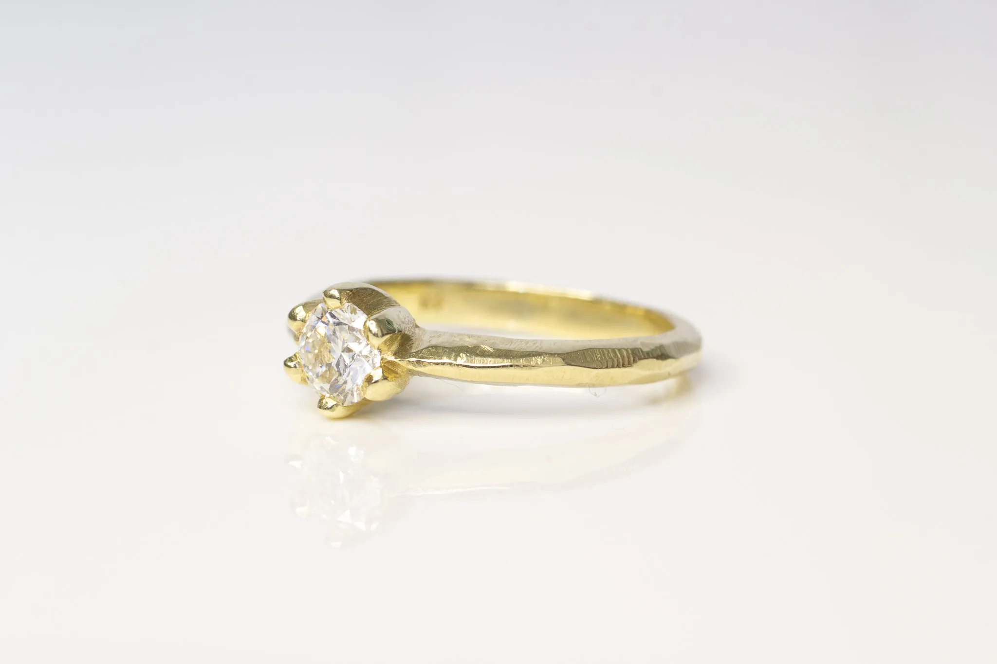 Vesta Ring - 14ct Yellow Gold with 0.5ct White Recycled Diamond sold by Sophie Divett Jewelry product image thumbnail 5