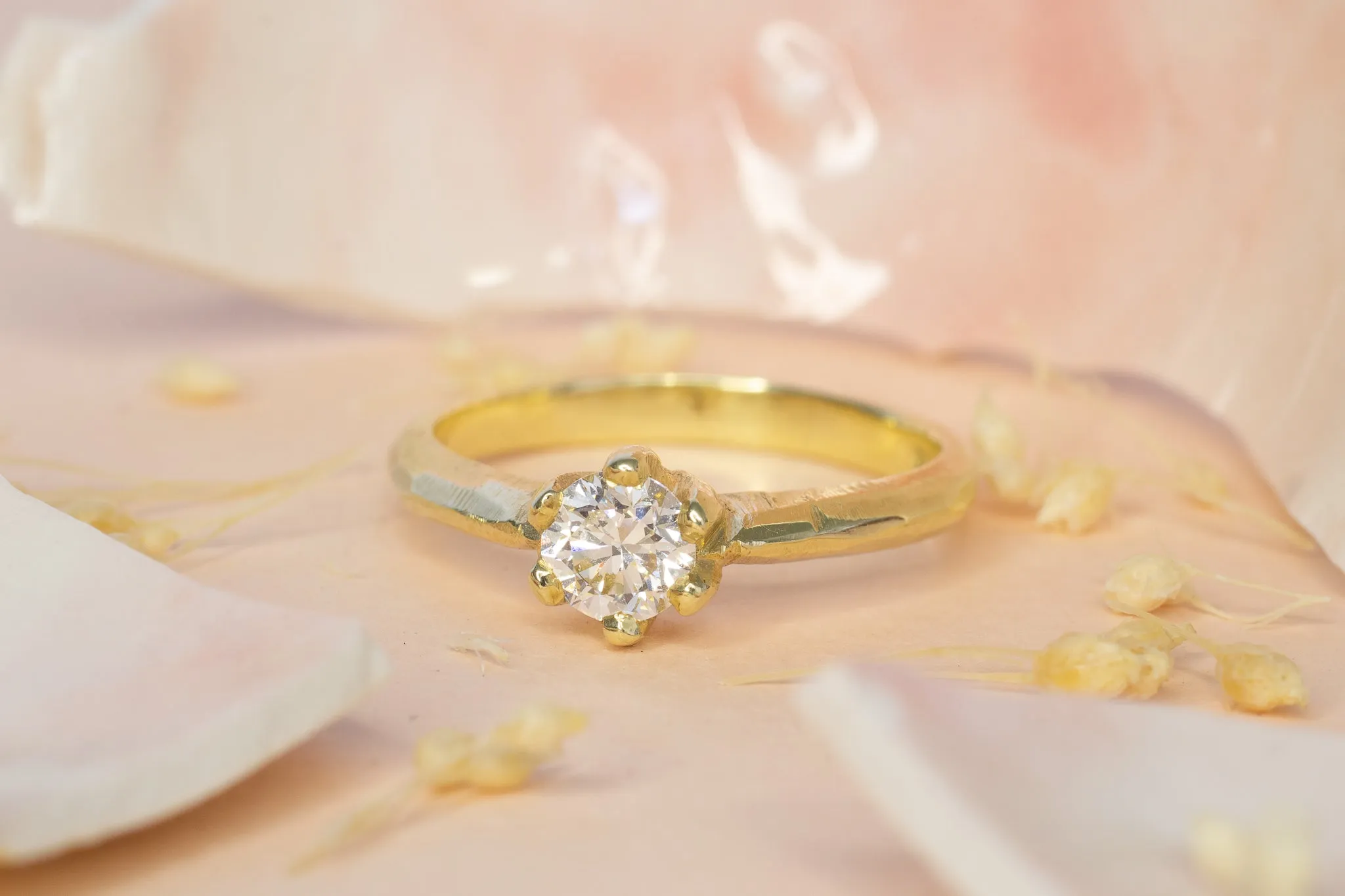 Vesta Ring - 14ct Yellow Gold with 0.5ct White Recycled Diamond sold by Sophie Divett Jewelry product image thumbnail 2