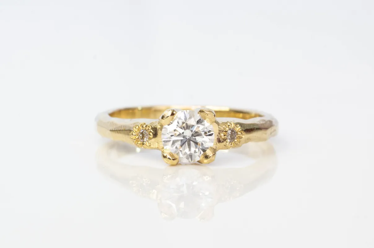 Mira Ring - 18ct Yellow Gold with Recycled Diamonds sold by Sophie Divett Jewelry