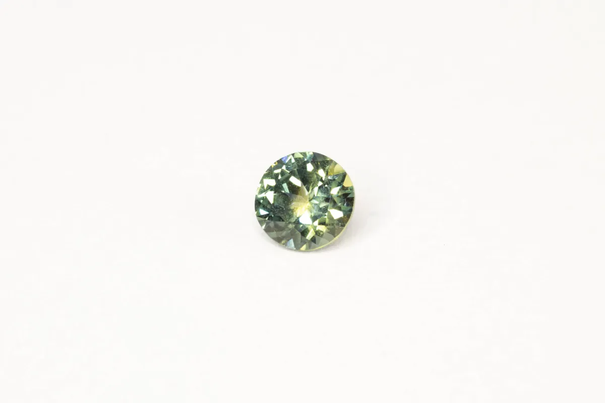 6mm Sapphire - 1.0ct Round - Green Pharoah's Eye sold by Sophie Divett Jewelry
