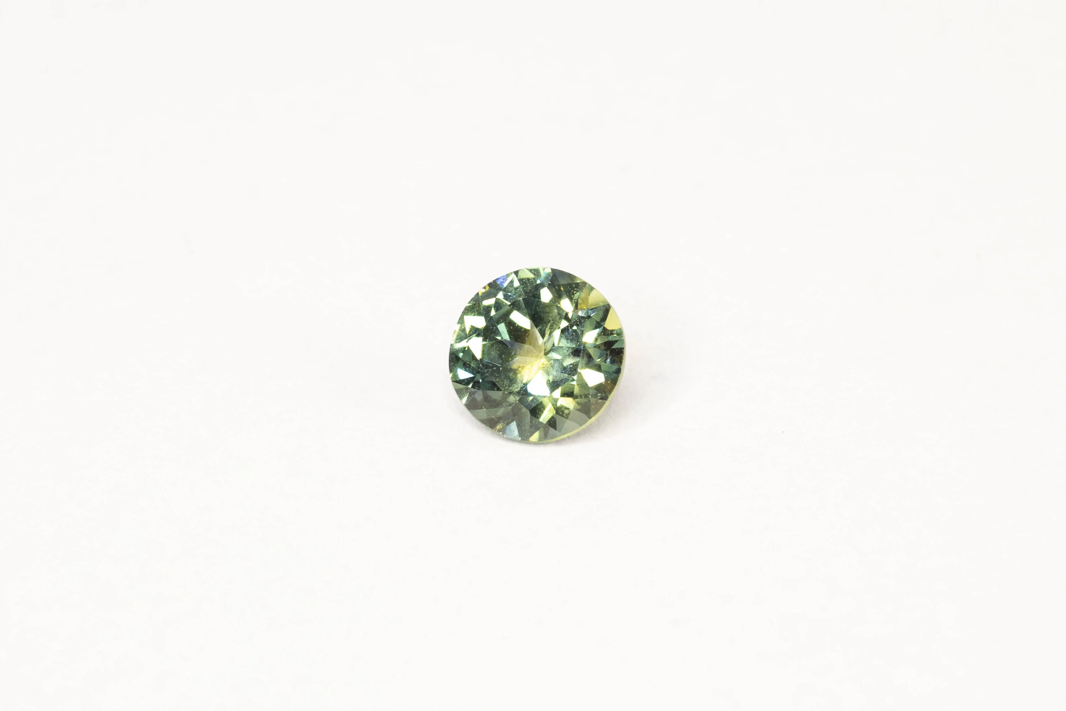 6mm Sapphire - 1.0ct Round - Green Pharoah's Eye sold by Sophie Divett Jewelry