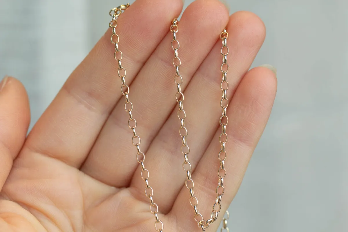 Oval Link Necklace Chain - 45cm - 9ct Yellow Gold sold by Sophie Divett Jewelry