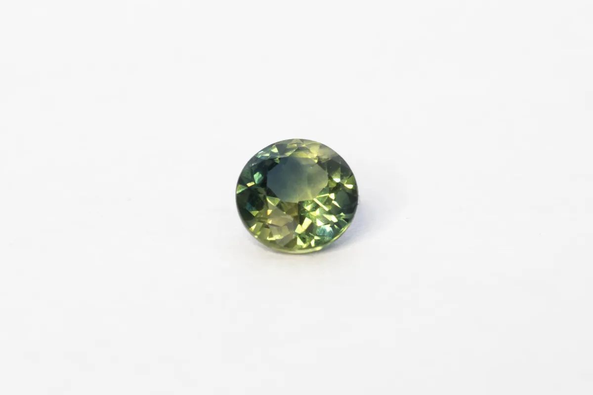 6.11mm Sapphire - 1.08ct Round - Green Blue sold by Sophie Divett Jewelry