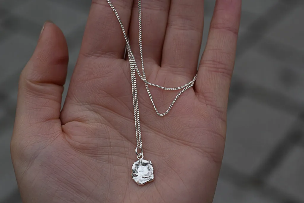 Water Drop Necklace - Plain - Sterling Silver sold by Sophie Divett Jewelry product image thumbnail 3