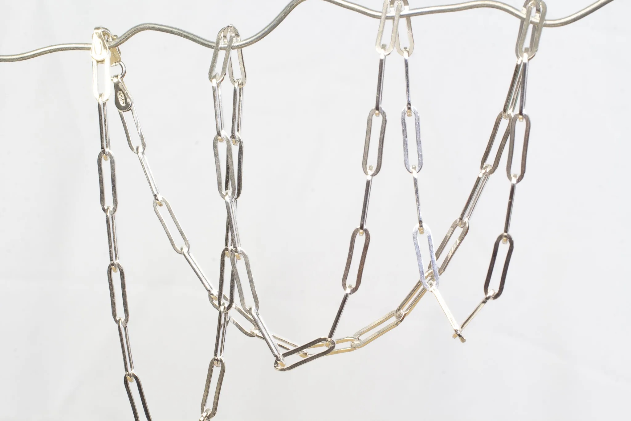 Paperclip Necklace Chain - Small - Sterling Silver sold by Sophie Divett Jewelry product image thumbnail 3