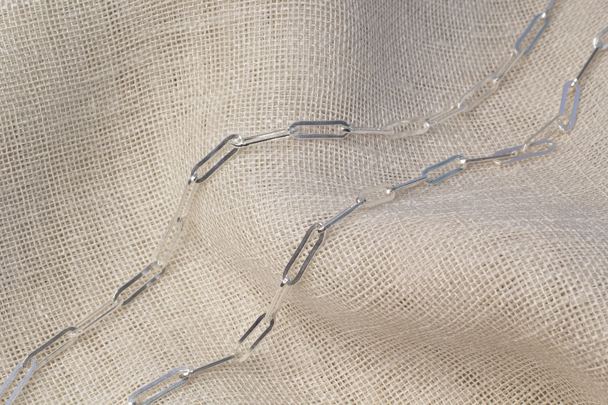 Paperclip Necklace Chain - Small - Sterling Silver sold by Sophie Divett Jewelry product image thumbnail 4