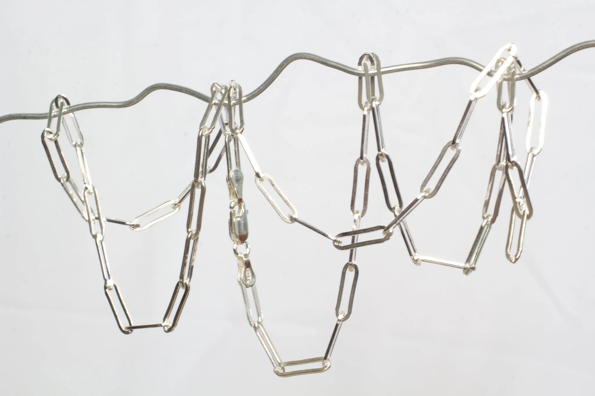 Paperclip Necklace Chain - Small - Sterling Silver sold by Sophie Divett Jewelry product image thumbnail 2
