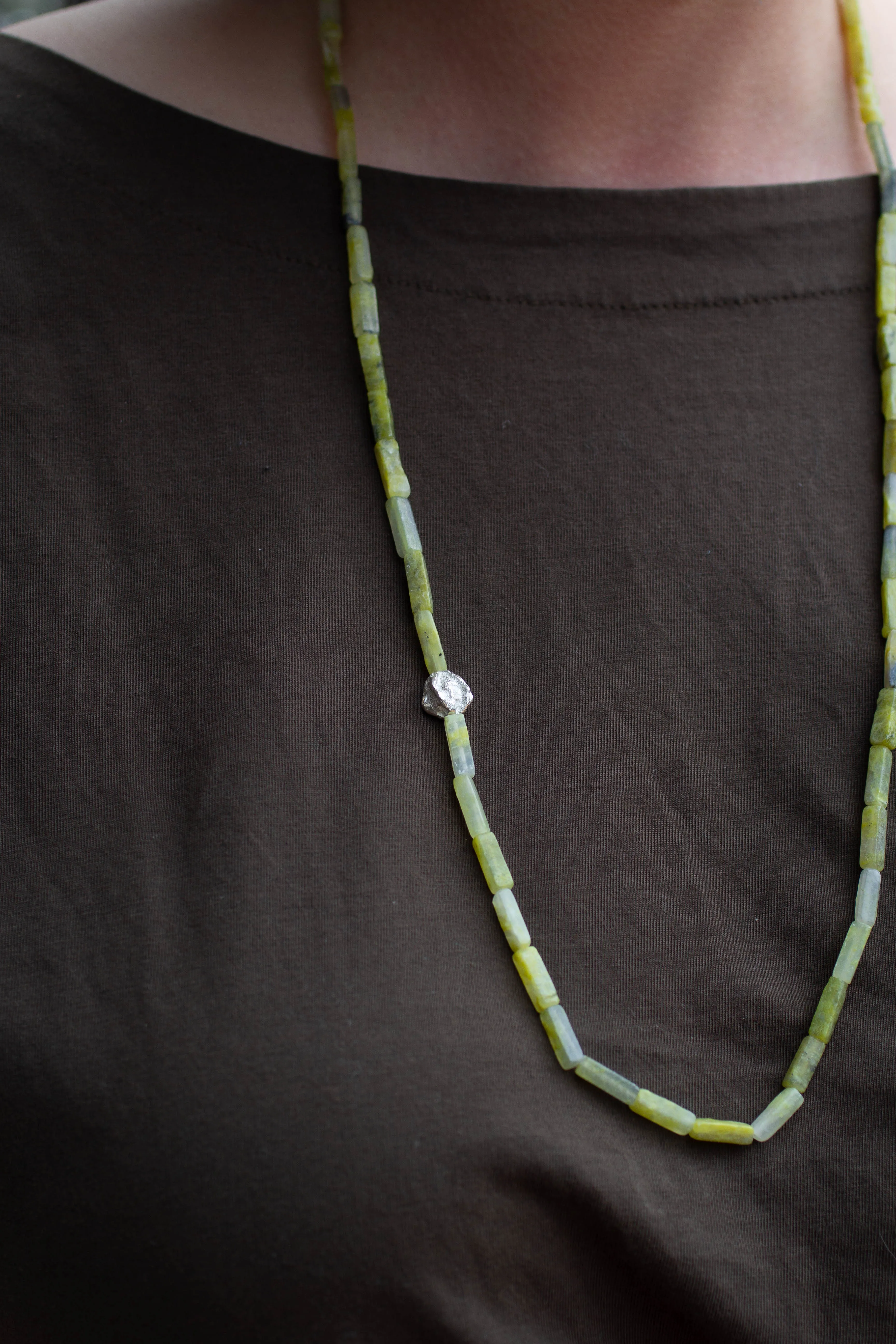 Neptune Necklace - Light Green Serpentine - #1 sold by Sophie Divett Jewelry product image thumbnail 5