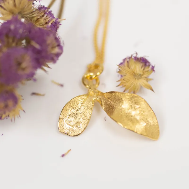 Seedling Pendant - Gold Plated sold by Sophie Divett Jewelry