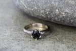 Vesta Ring - 18ct White Gold with Black Spinel sold by Sophie Divett Jewelry