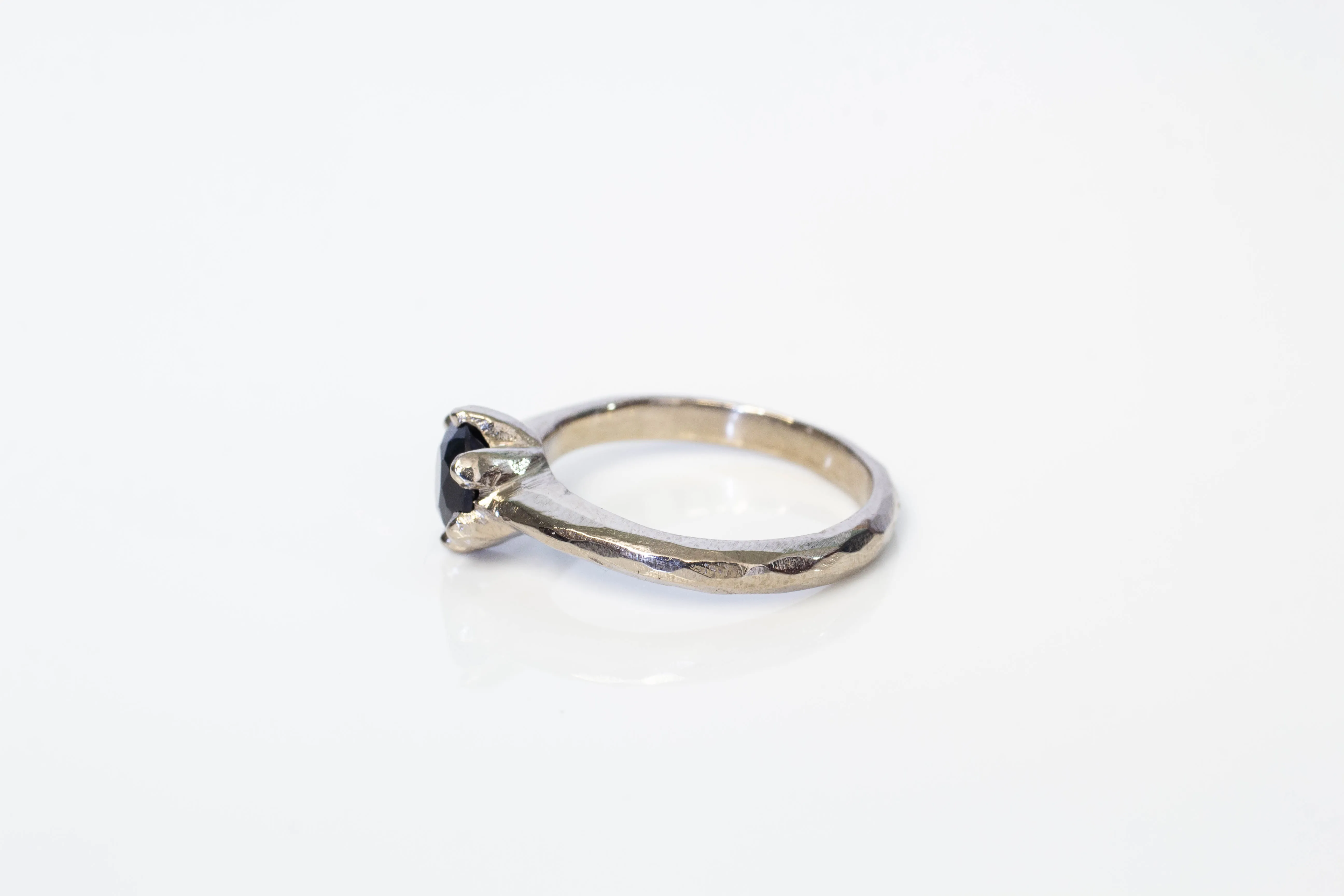 Vesta Ring - 18ct White Gold with Black Spinel sold by Sophie Divett Jewelry product image thumbnail 5