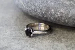 Vesta Ring - 18ct White Gold with Black Spinel sold by Sophie Divett Jewelry