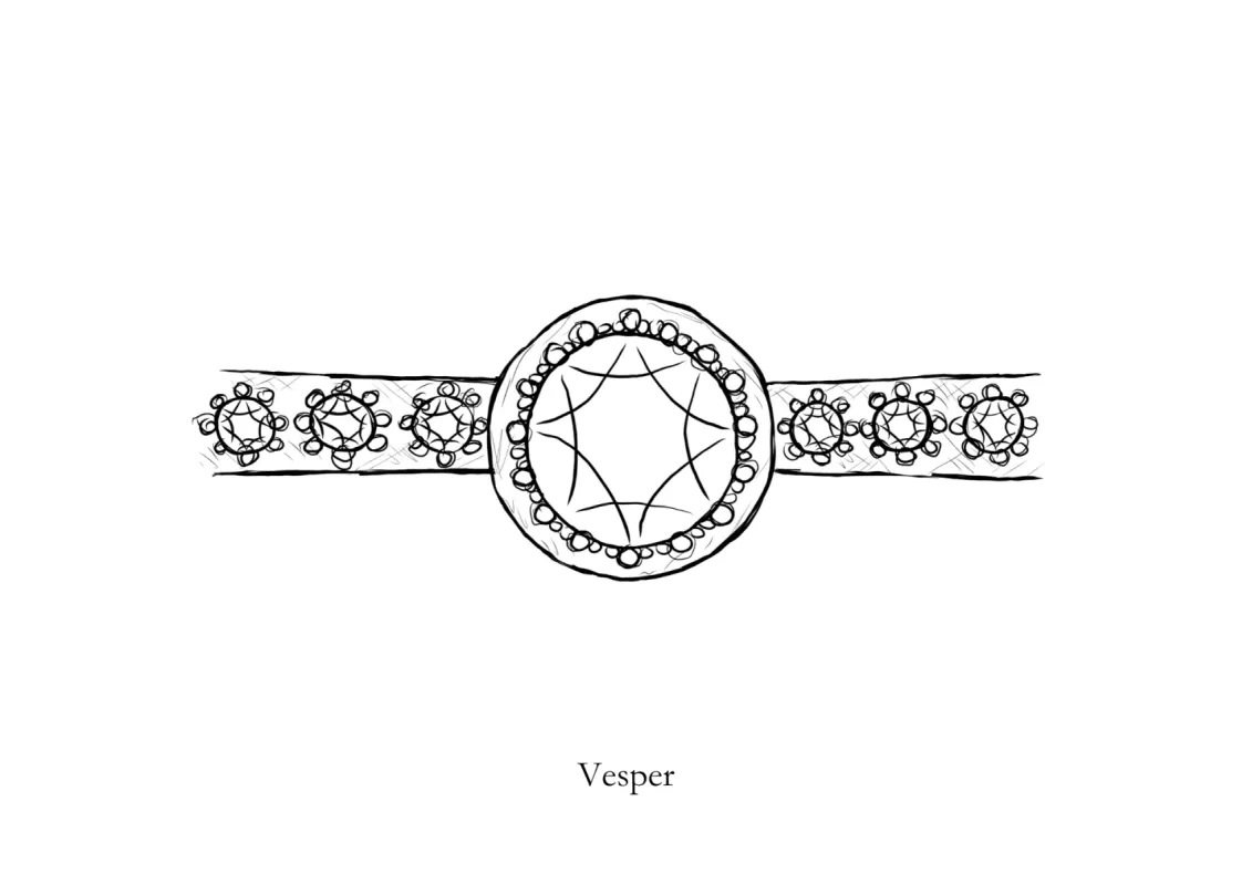 Vesper Ring - Made to Order sold by Sophie Divett Jewelry