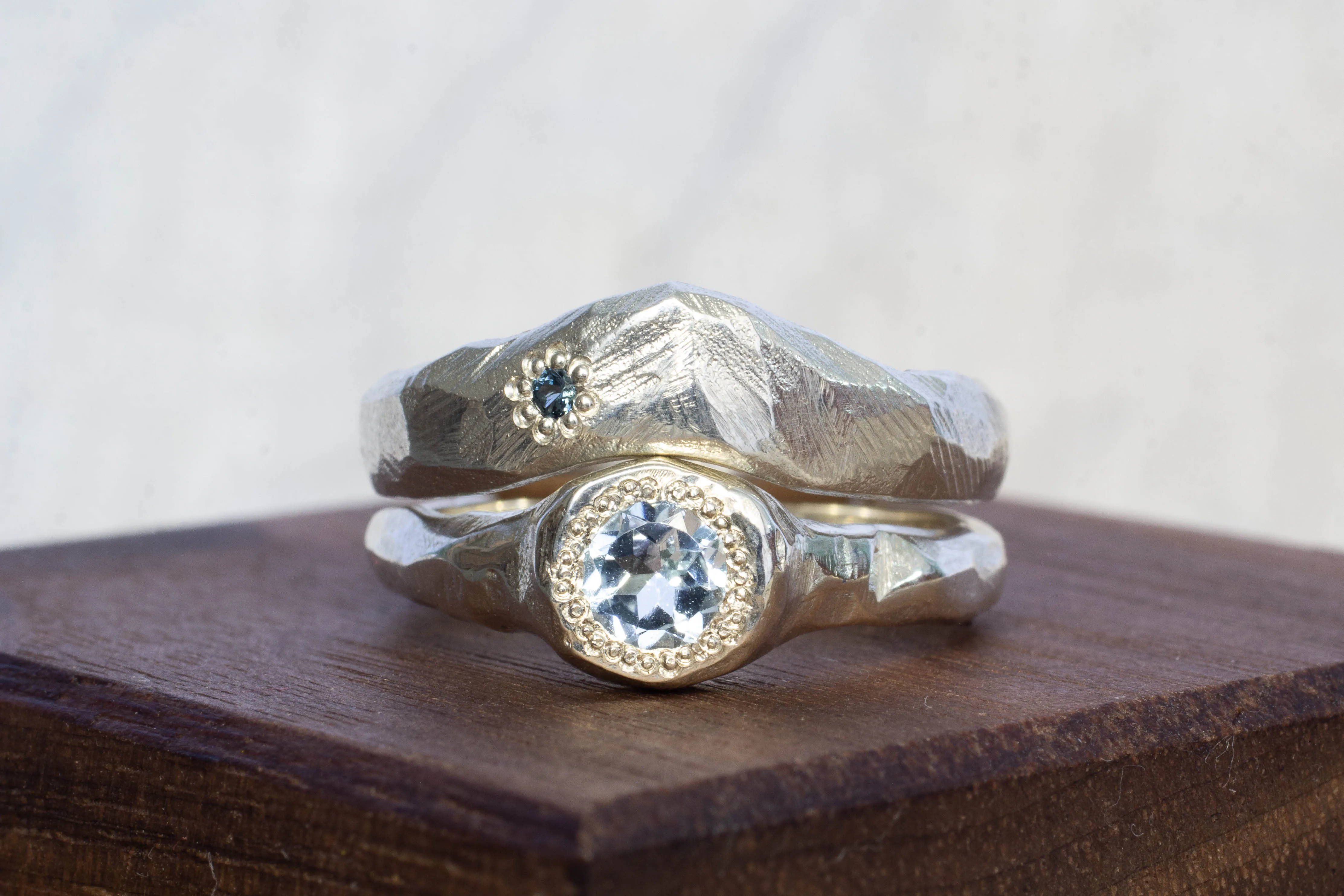 Fitted Wide Mountain Band sold by Sophie Divett Jewelry product image thumbnail 4