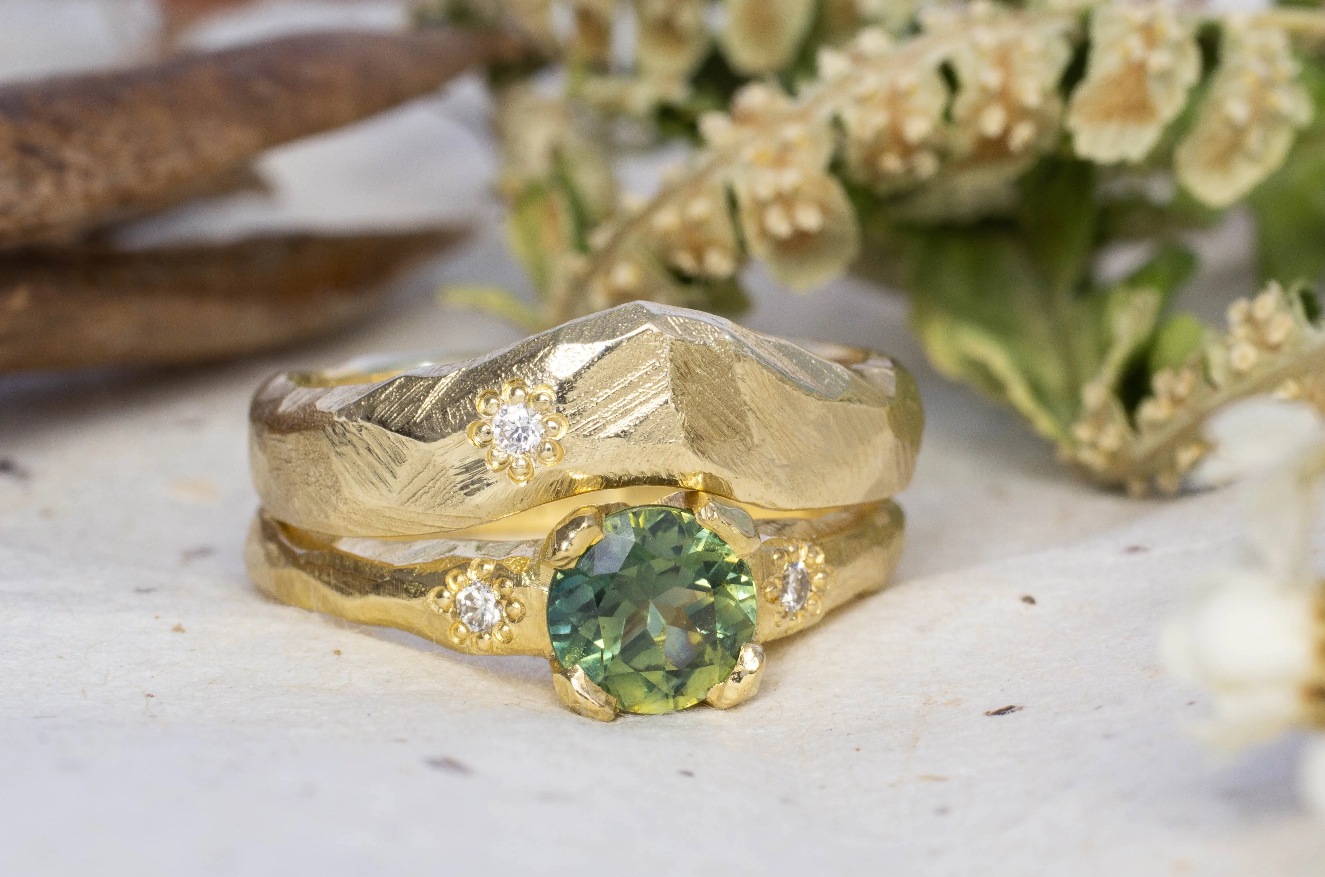 Fitted Wide Mountain Band sold by Sophie Divett Jewelry product image thumbnail 2