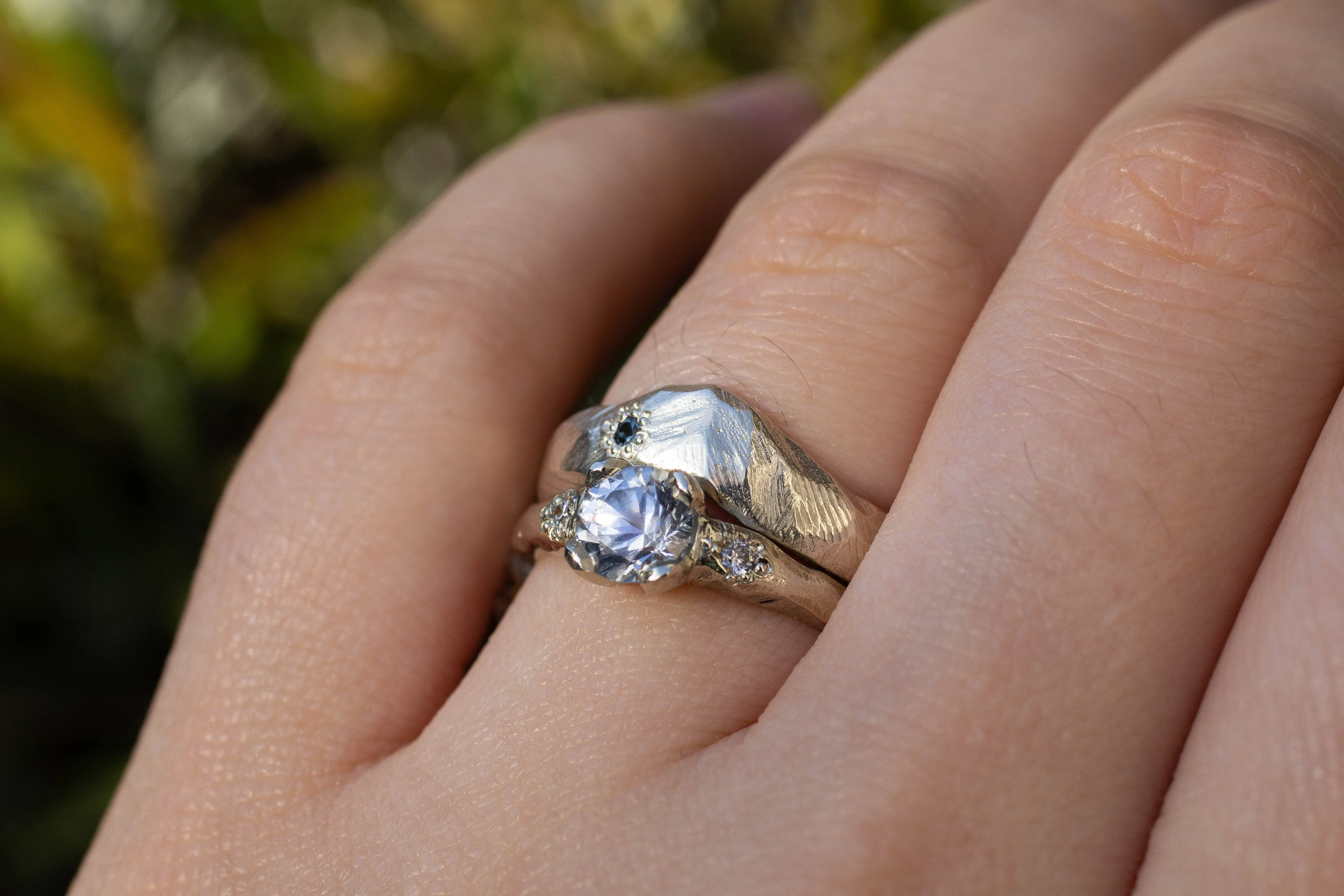 Fitted Wide Mountain Band sold by Sophie Divett Jewelry product image thumbnail 3