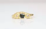Artemis Ring - 9ct Yellow Gold with Sapphire and Diamonds sold by Sophie Divett Jewelry