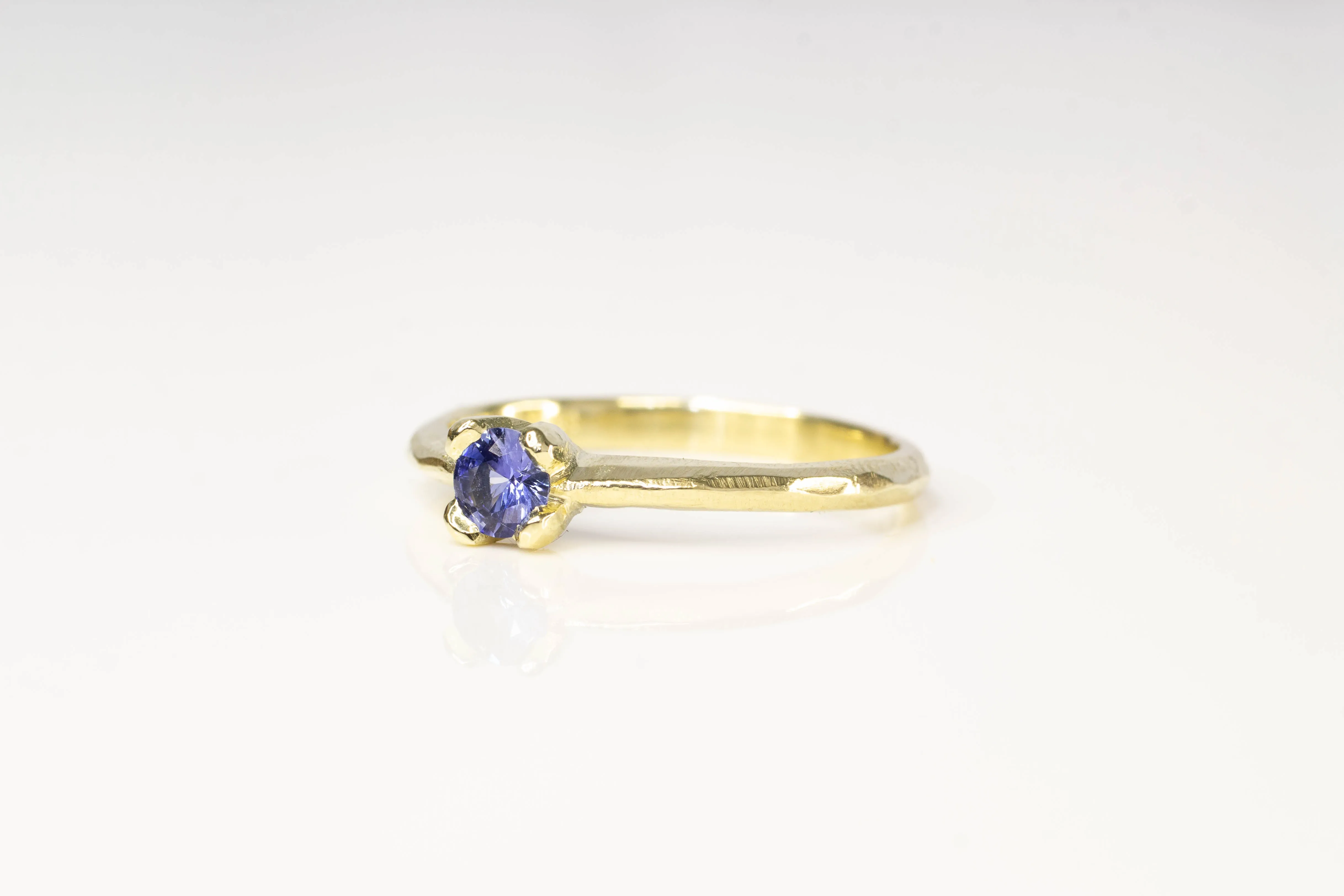Droplet Ring - 14ct Yellow Gold with Ceylon Sapphire sold by Sophie Divett Jewelry product image thumbnail 4