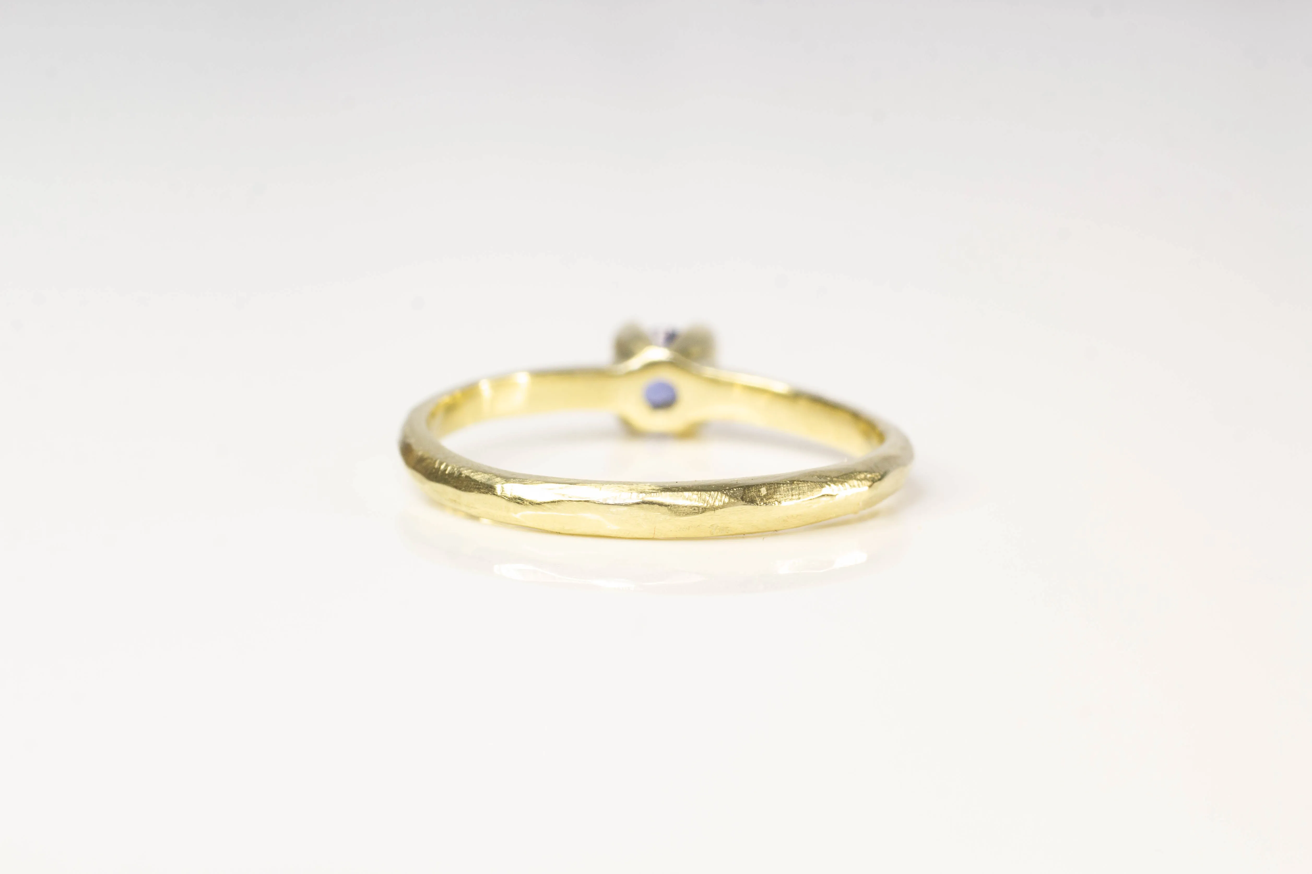 Droplet Ring - 14ct Yellow Gold with Ceylon Sapphire sold by Sophie Divett Jewelry product image thumbnail 5