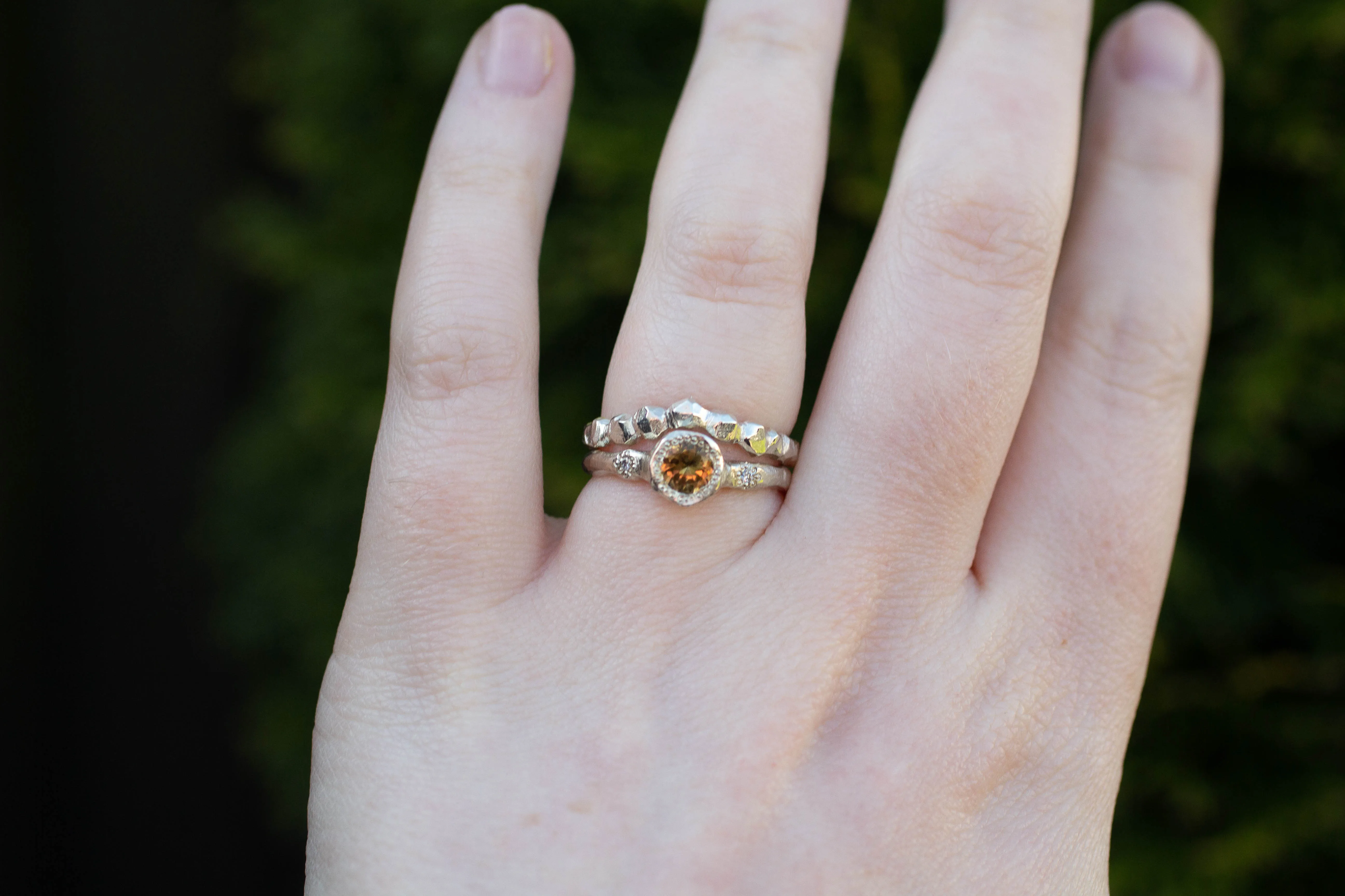 Orbis Fitted Band - White Gold sold by Sophie Divett Jewelry product image thumbnail 4