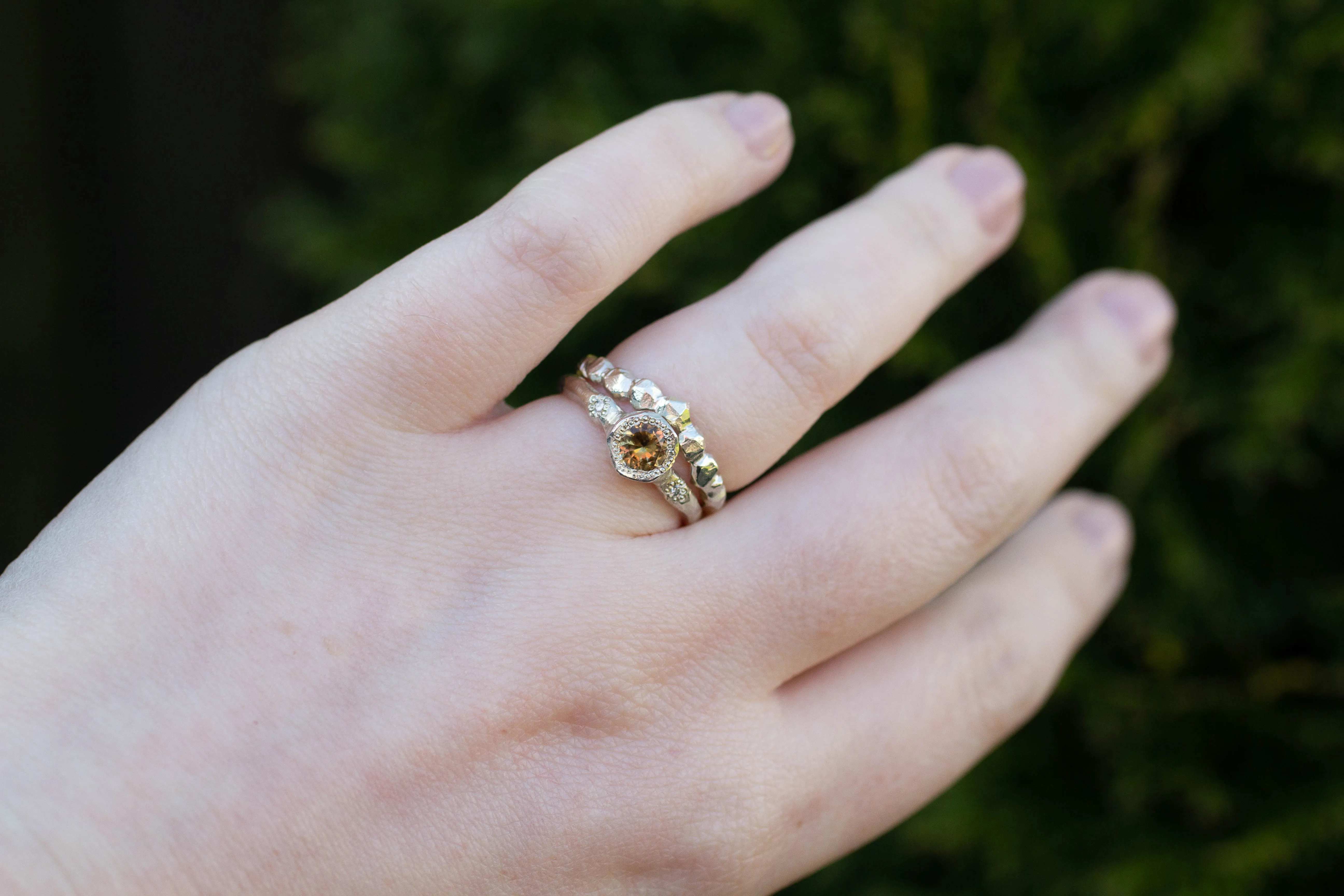 Orbis Fitted Band - White Gold sold by Sophie Divett Jewelry product image thumbnail 5