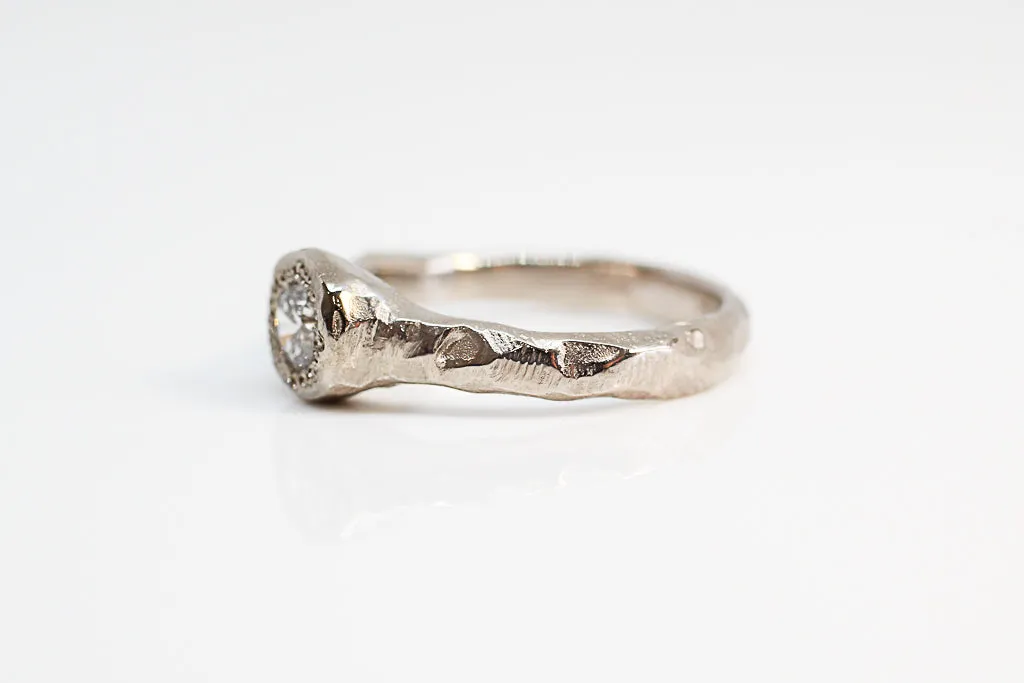 Spring Ring - 18ct white gold, .37ct white diamond sold by Sophie Divett Jewelry product image thumbnail 2