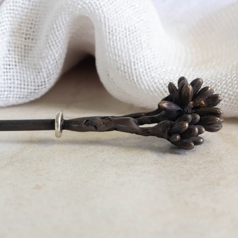 Coprosma Hair Pin - Bronze sold by Sophie Divett Jewelry